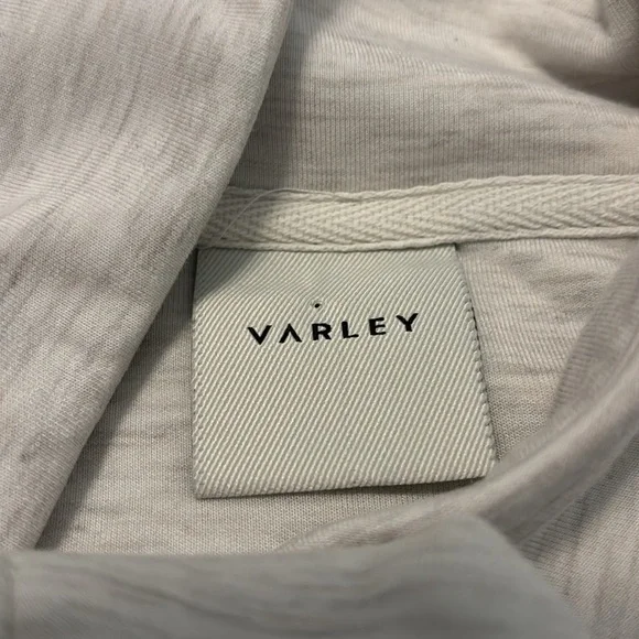 Varley Light Gray Anset wrap jacket SZ XL button closure super soft athleisure - Picture 5 of 16